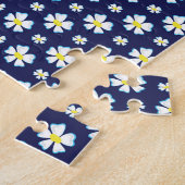 Wit Bloempatroon Thunder_Cove Legpuzzel (Zijkant)