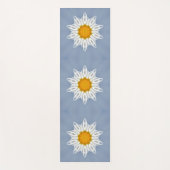 Wit bloempatroon yogamat (Voorkant)