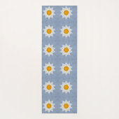 Wit bloempatroon yogamat (Achterkant)