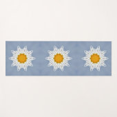 Wit bloempatroon yogamat (Voorkant (horizontaal))