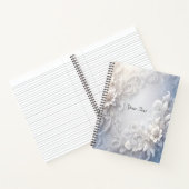 Wit bloemrijk notebook met bloemmotief notitieboek (Binnen)