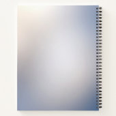 Wit bloemrijk notebook met bloemmotief notitieboek (Achterkant)