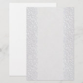wit bloemsieraad briefpapier (Voorkant / Achterkant)