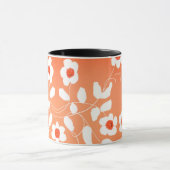 Wit bloesempatroon mok (Midden)