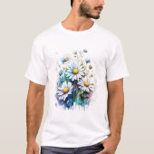 Wit Bloesems T-shirt ontwerp (Voorkant)