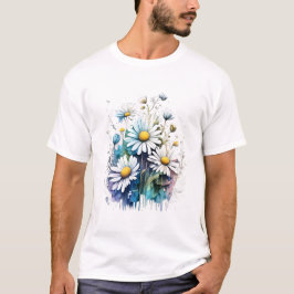 Wit Bloesems T-shirt ontwerp