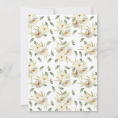 Wit-bloktweelingbaptisme uitnodigen kaart (Achterkant)