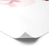  Wit Blush Roze Bourgogne Protea Bloemen Poster (Hoek)