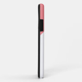 wit & blush roze Stijlvol Monogrammed Case-Mate iPhone Case (Achterkant/rechts)