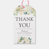 Wit Boeket | Bruidsfeest | Dankjewel Cadeaulabel (Voorkant)