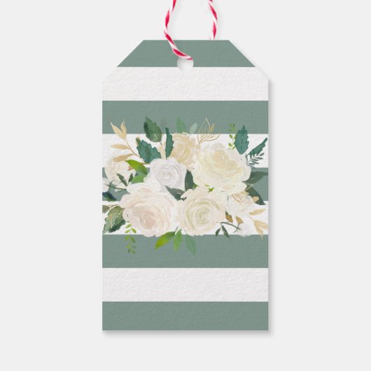 Wit Boeket | Bruidsmeisje | Dank Je Cadeaulabel (Achterkant)