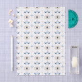 Wit bohemien retro oog patroon tissuepapier (Craft)