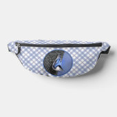 Wit-borstNuthatch schilderij Originele vogel kunst Heuptasje (Liggend)