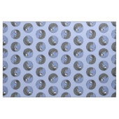Wit-borstNuthatch schilderij Originele vogel kunst Stof (Fat Quarter)