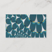 Wit bos met Abstracte kunst met voetgangers Visitekaartje (Achterkant)