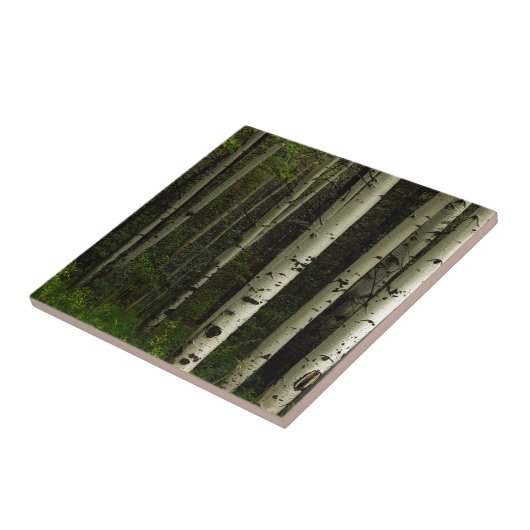 Wit bos tegeltje (Zijkant)