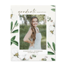  Wit Botanisch Afstuderen Uitnodiging