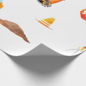 Wit bouwwerk cadeaupapier (Hoek)