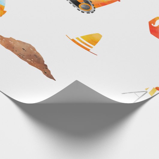 Wit bouwwerk cadeaupapier (Hoek)