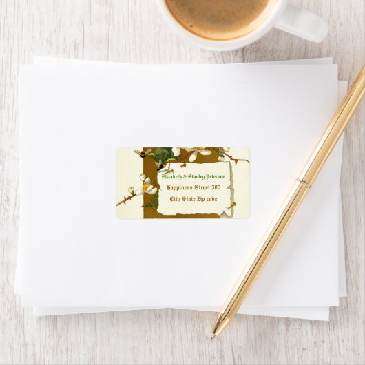  wit braamstruiken trouwlabel etiket (Insitu)