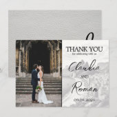 Wit Brazilië Paspoort Bedankkaart (Voorkant / Achterkant)