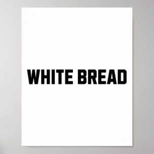 Wit Brood Grappig Kostuum Halloween Poster