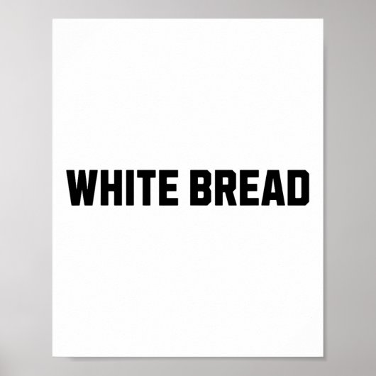Wit Brood Grappig Kostuum Halloween Poster (Voorkant)