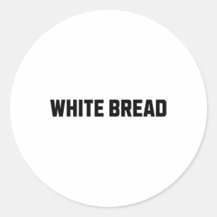 Wit Brood Grappig Kostuum Halloween Ronde Sticker