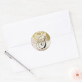 Wit Bruids Roos Monogram Sticker Initiaal S (Envelop)