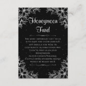 Wit  Bruiloft Huwelijksreis Fonds Informatiekaartje (Voorkant)