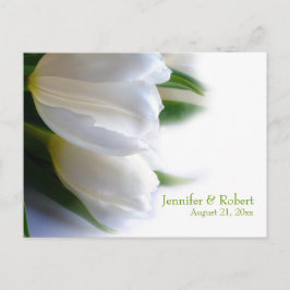 Wit Bruiloft RSVP Briefkaart
