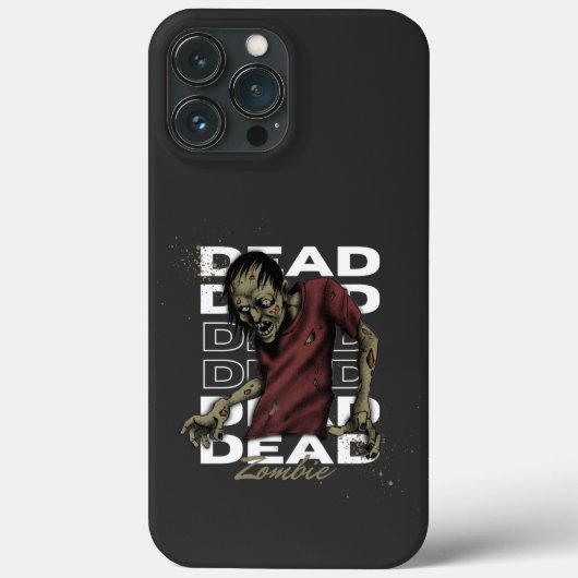 Wit Bruin Dode Zombie iPhone 13 Pro Max Hoesjes (Achterkant)