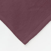 Wit & bruin eerste persoonlyke fleece deken (Hoek)
