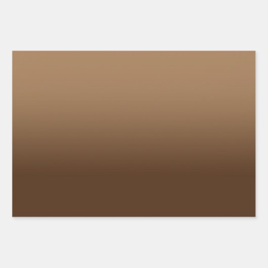 Wit Bruin Grijs en Lichtbruin Ombre Mix Inpakpapier Vel (Voorkant 2)