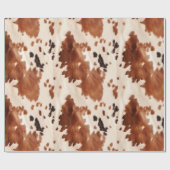 Wit bruin Koeienhuid Cadeaupapier (Vlak)