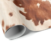 Wit bruin Koeienhuid Cadeaupapier (Rol Hoek)