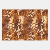 Wit bruin Koeienhuid Inpakpapier Vel (Voorkant 2)