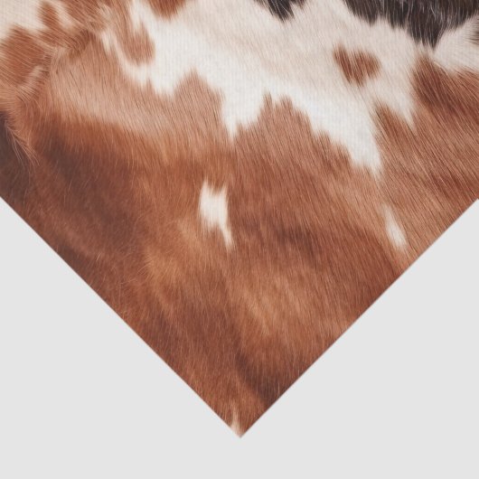 Wit bruin Koeienhuid Tissuepapier (Detail)