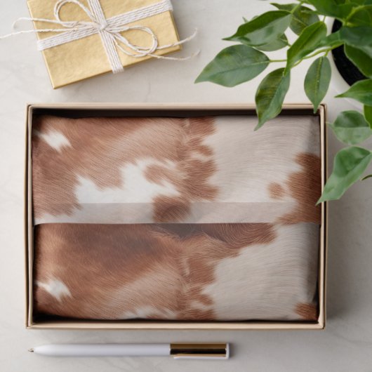 Wit bruin Koeienhuid Tissuepapier (Geschenk)