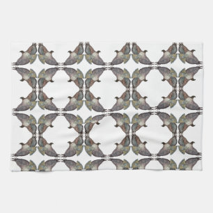 Wit Bruin Rood-Schouder Hawk Keuken Handdoek