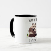 Wit Bruin Schattige Panda Beste Mama Mok (Voorkant links)