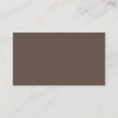 Wit Bruin Script Trouwwebsite Visitekaartje (Achterkant)