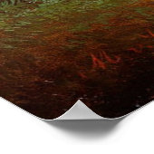 Wit Bruine Caramel Paard Poster (Hoek)