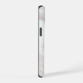 Wit Bruine Marmer iPhone 15 Case (Rechterkant)