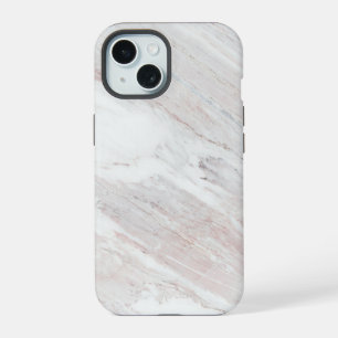 Wit Bruine Marmer iPhone 15 Case