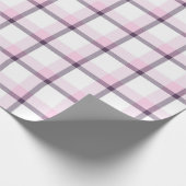 wit Buffalo Plaid Inpakpapier (Hoek)