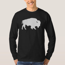 Wit Buffel Silhouet Schaduwbeest T-shirt