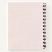 WIT-BURGUNDY PROTEA FLORAL NOTITIEBOEK (Achterkant)