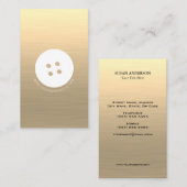 Wit Button naaien, Keizer Visitekaartje (Voorkant / Achterkant)