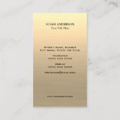 Wit Button naaien, Keizer Visitekaartje (Achterkant)